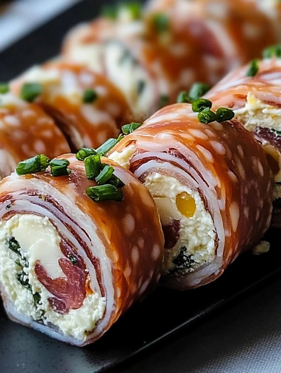 Cream Cheese Salami Roll Ups