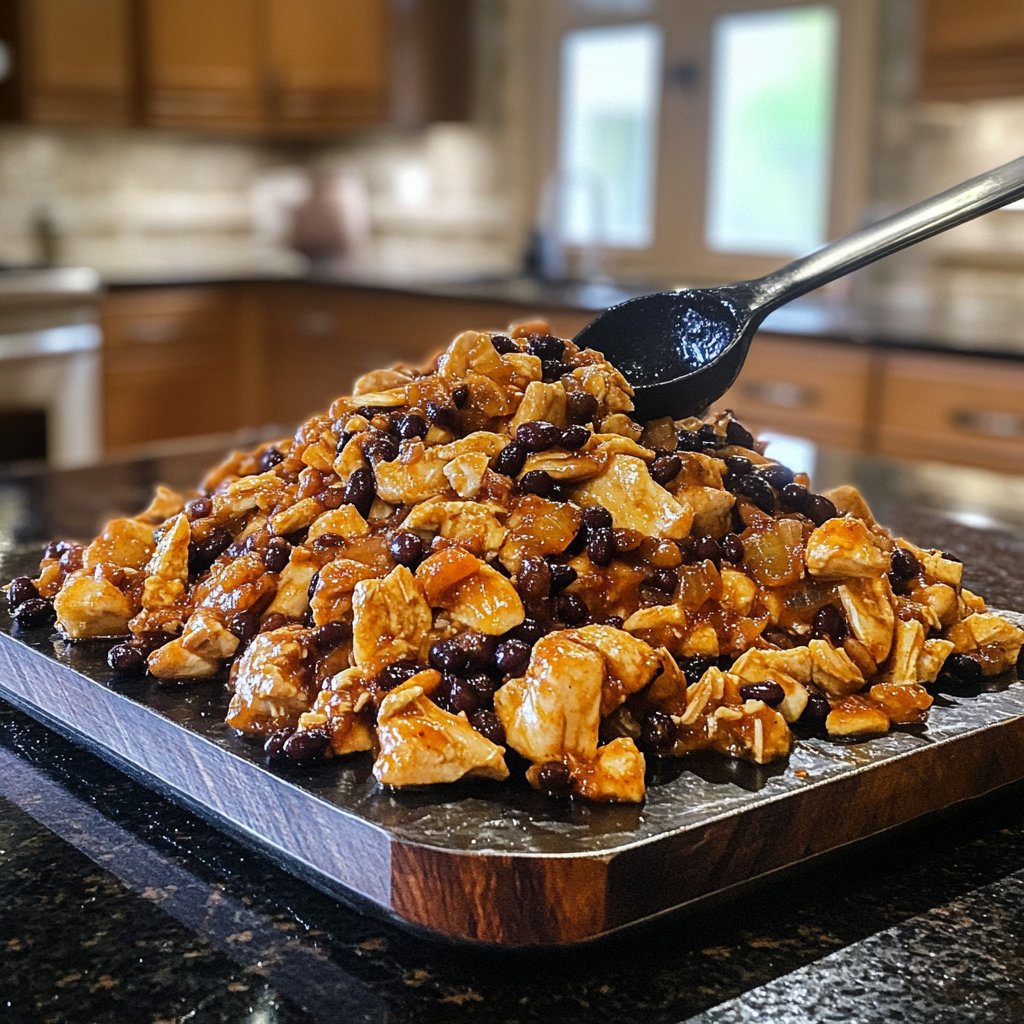 Dump-and-Go Crockpot Chicken and Black Beans