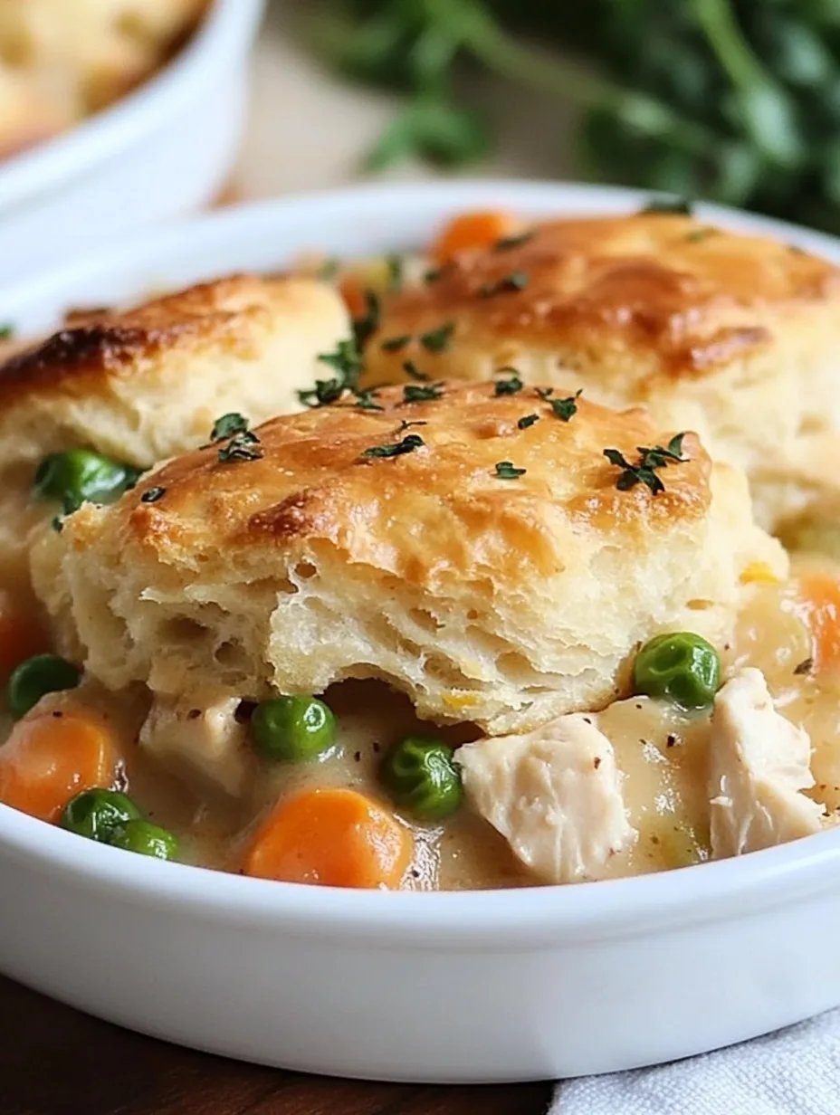 Easy Chicken Cobbler with Biscuit Topping