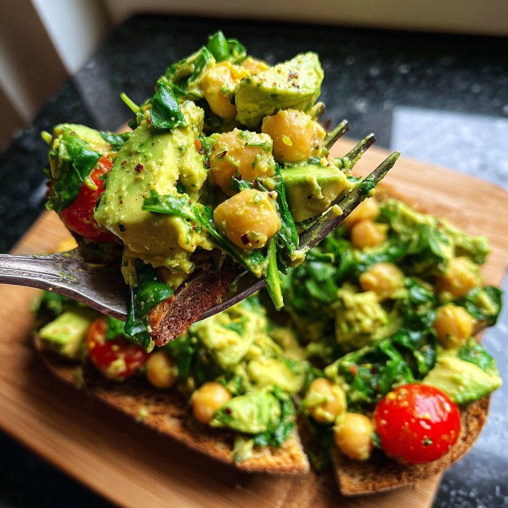 Healthy & Light Avocado Chickpea Salad