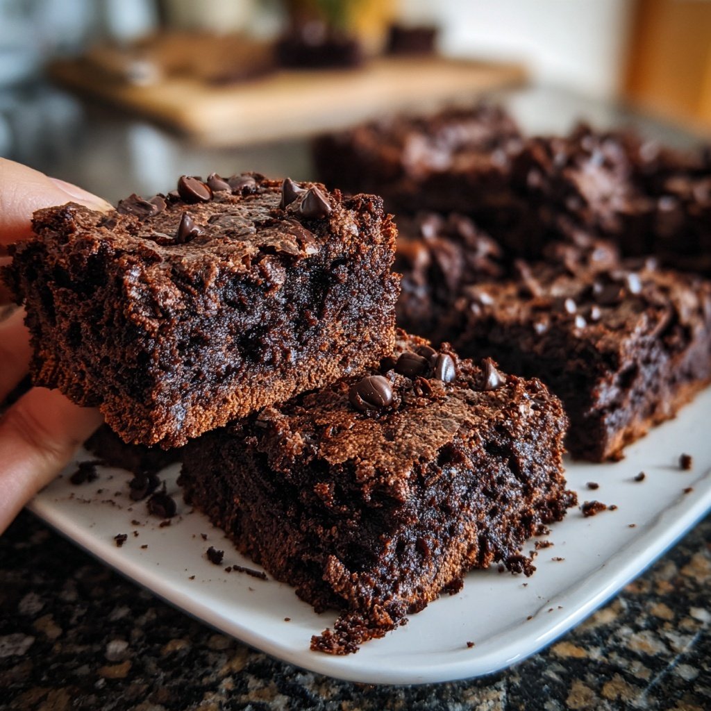 Cottage Cheese Brownies with Cocoa