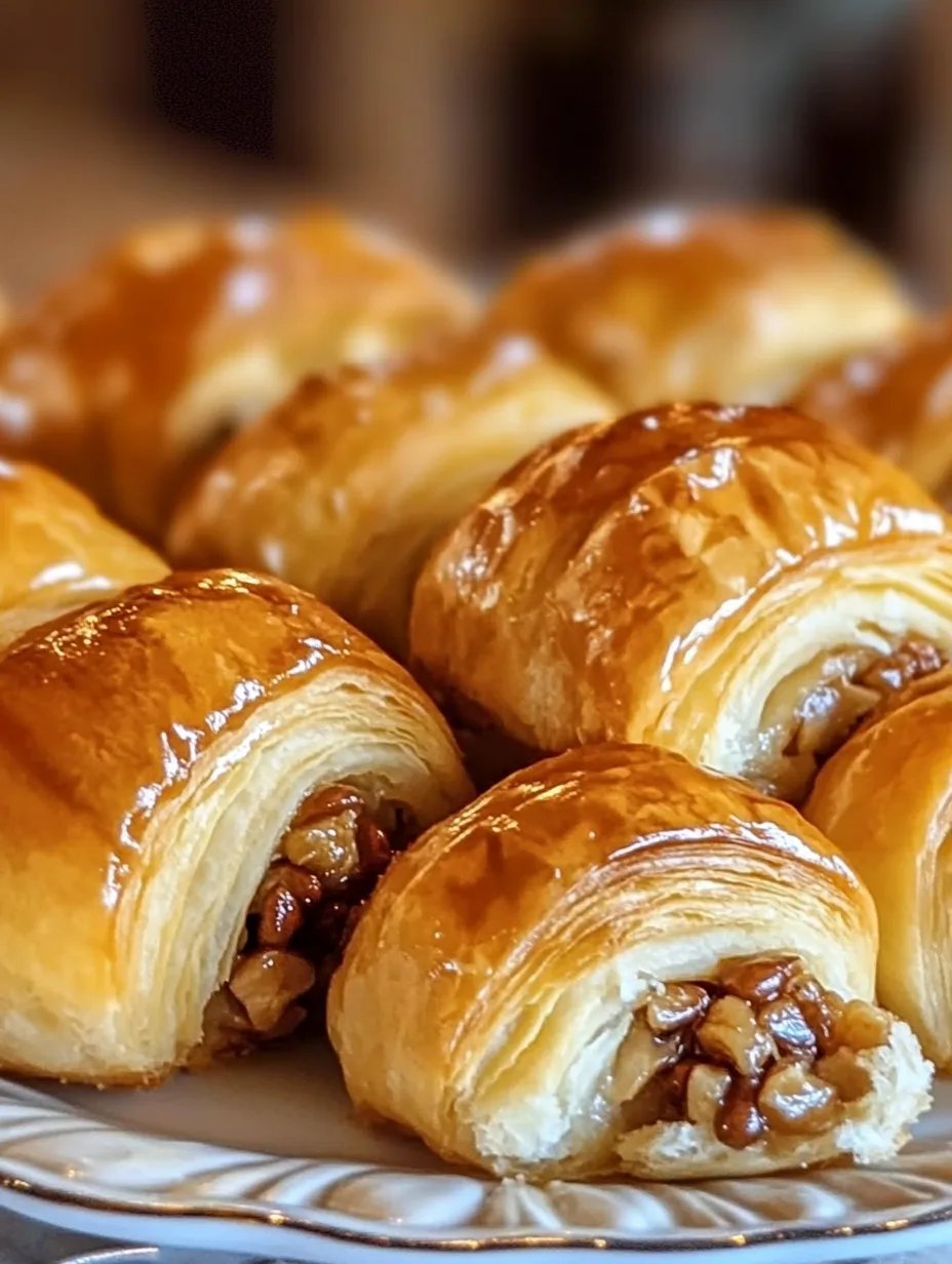 Buttery Crescent Rolls with Pecan Filling
