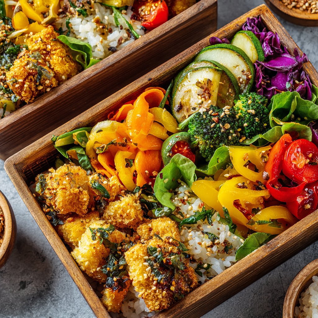 Healthy Lunch Veggie Bento Box