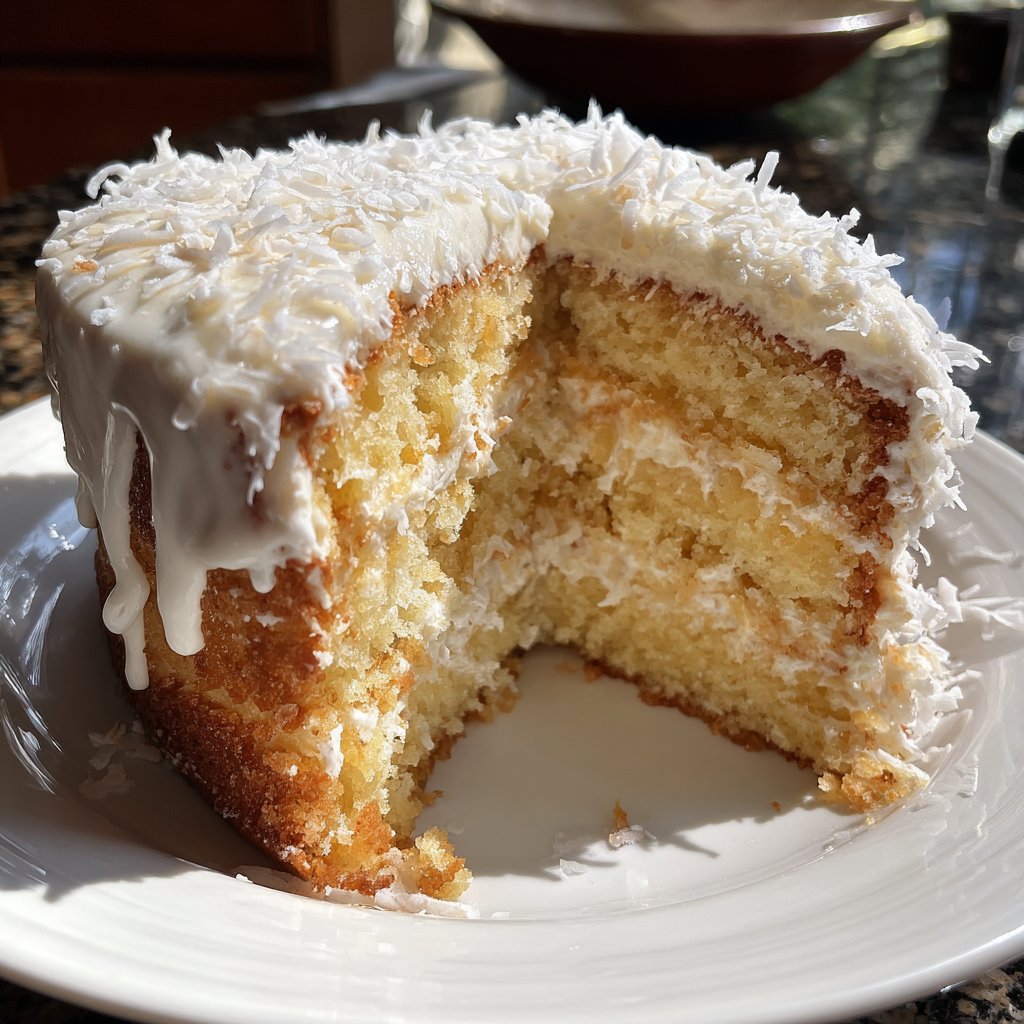 Mini Heart Cake with Coconut Cream