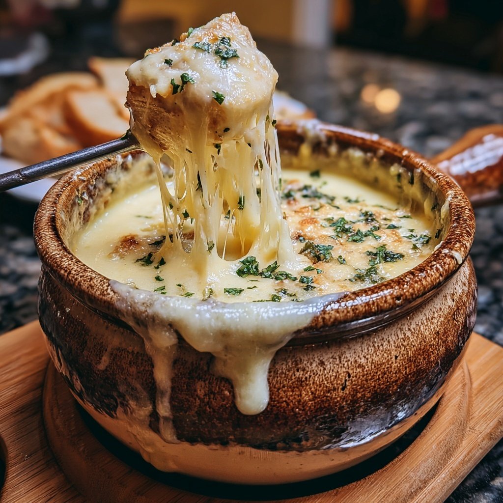 Fondue with Raclette Cheese