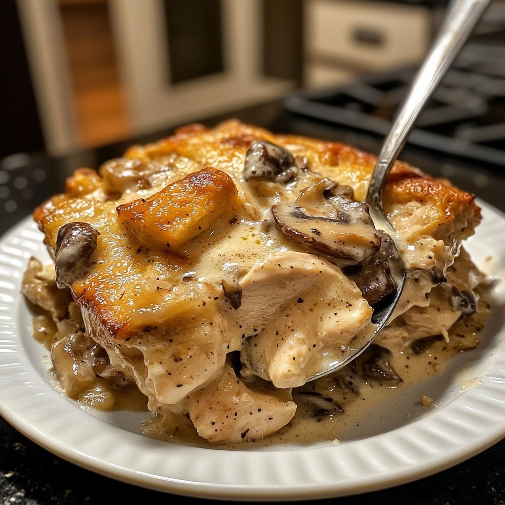 Creamy French Style Chicken Casserole a la Normande