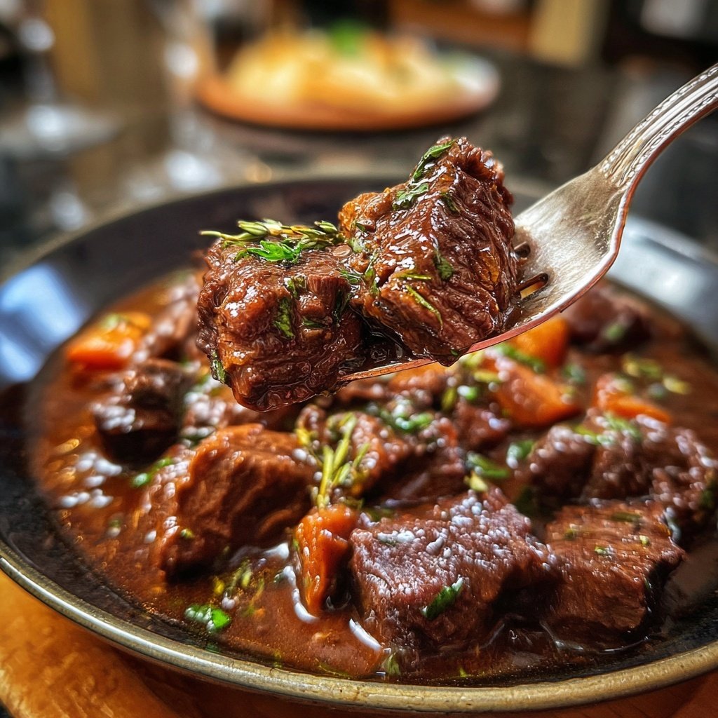 Classic French Beef Bourguignon