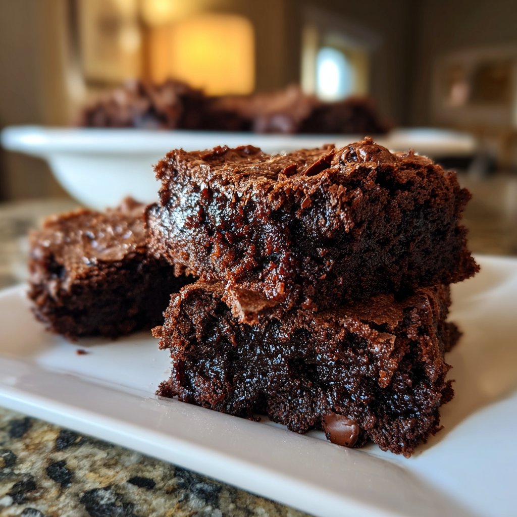 Cottage Cheese Brownies with Blueberries