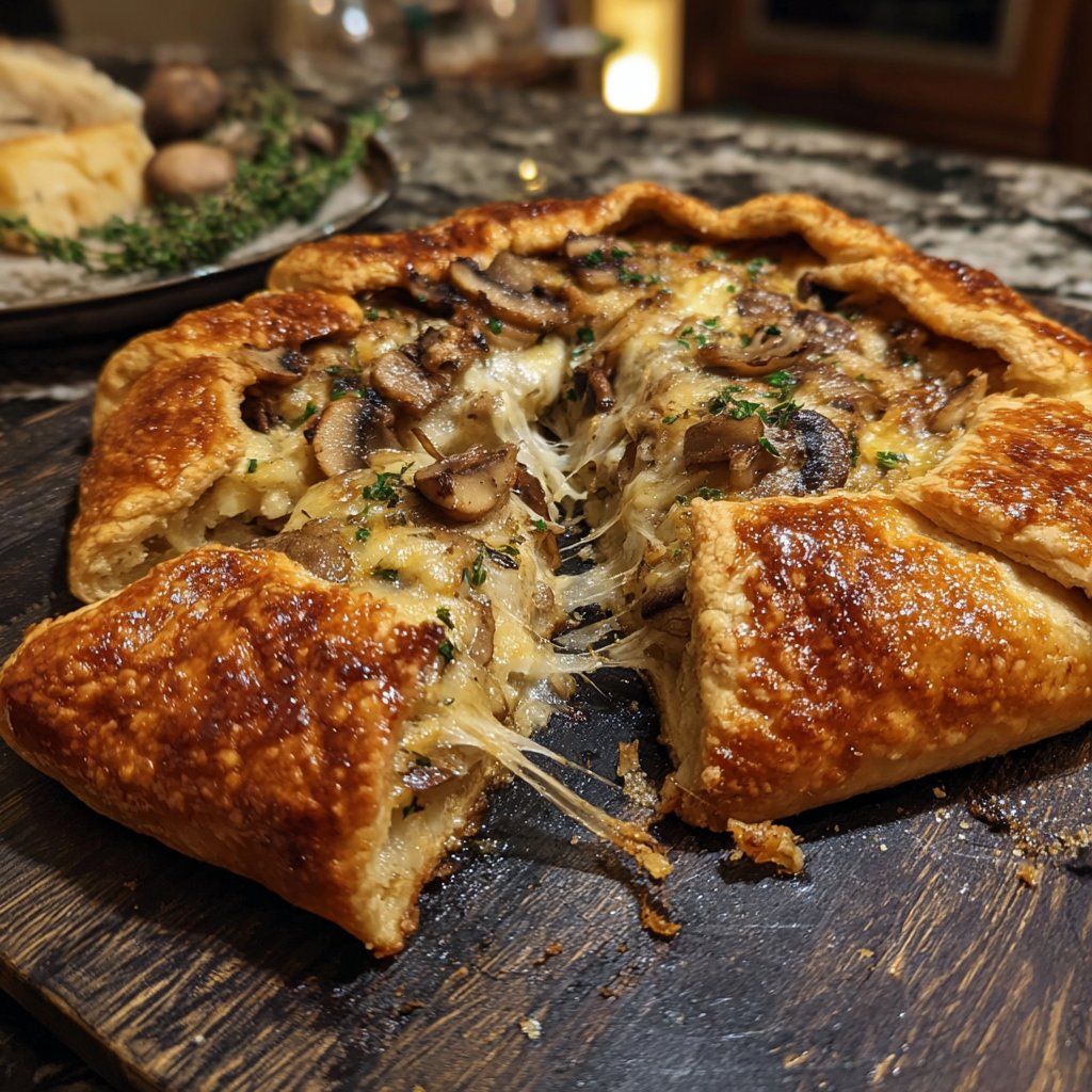 Mushroom Gruyere Galette