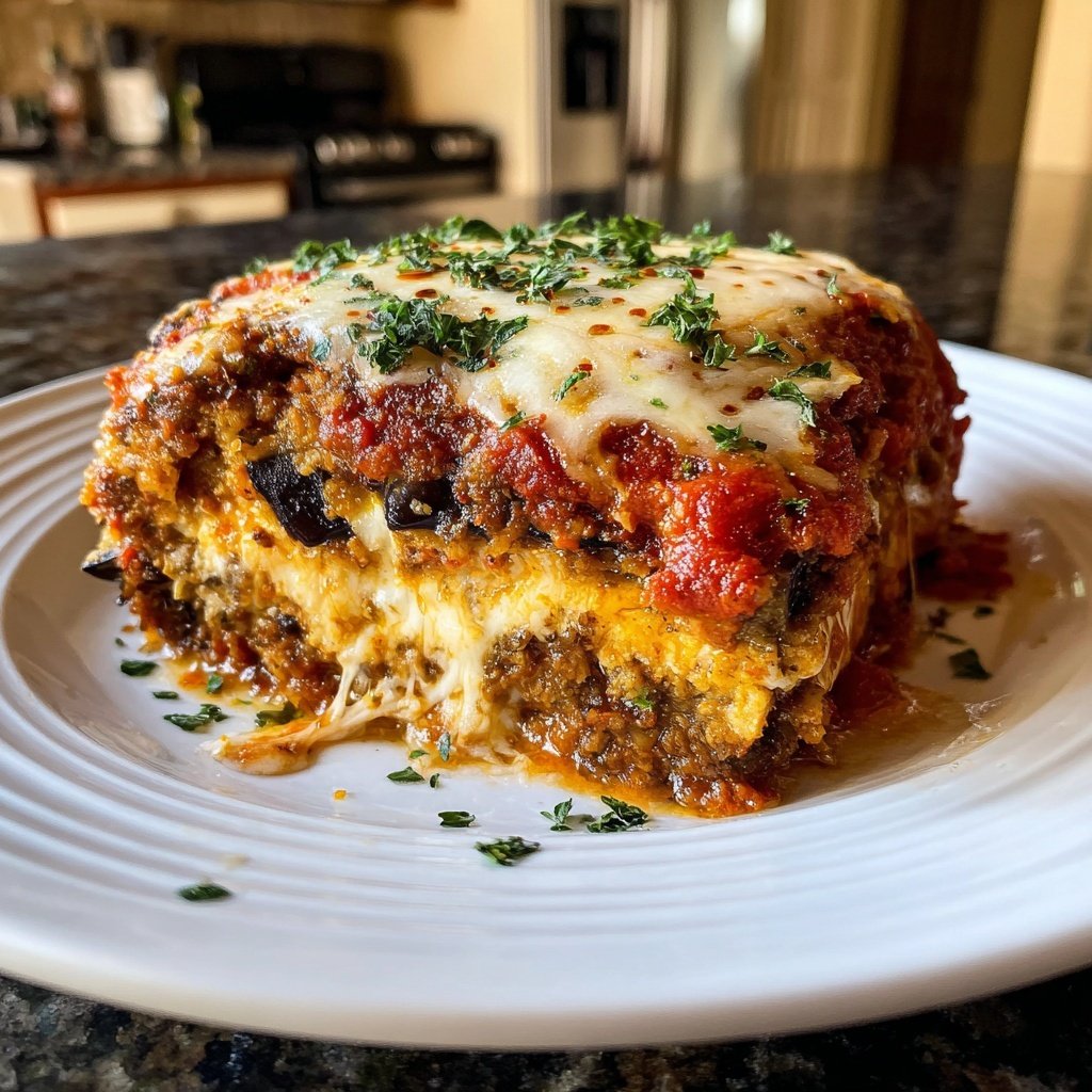 Eggplant Parmesan Bake