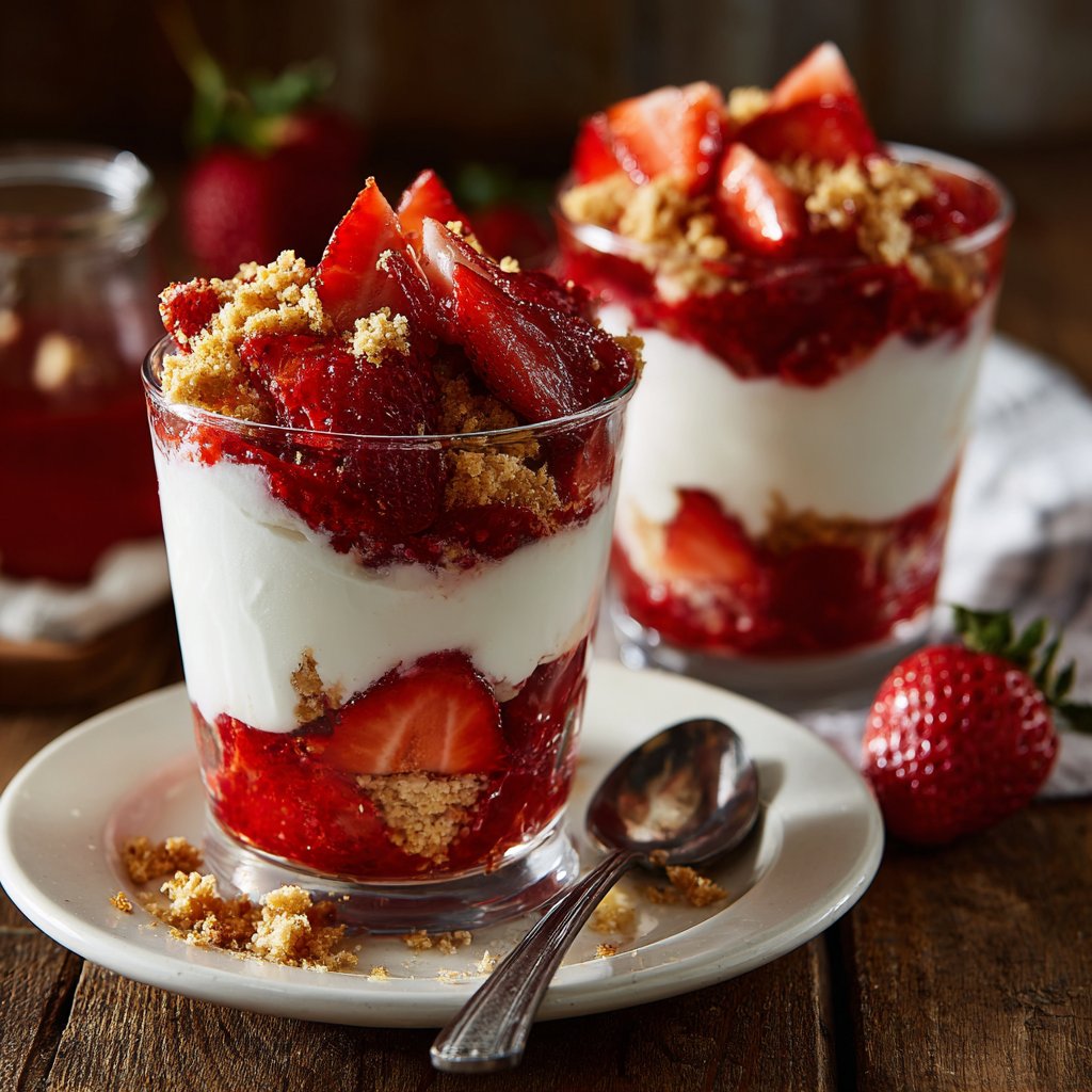 Valentine Breakfast Berry Yogurt Parfaits