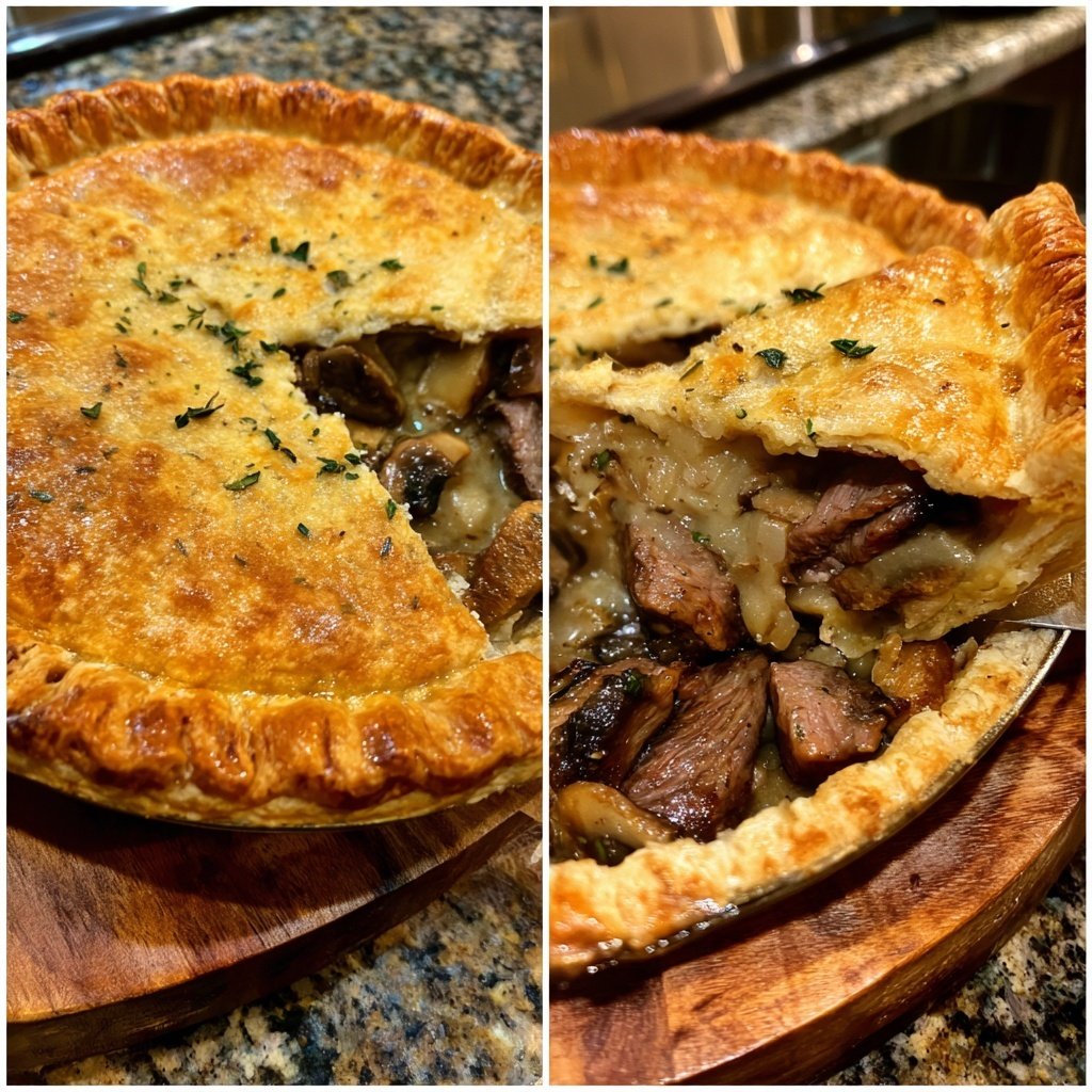 Comfort Food Beef and Mushroom Pot Pie