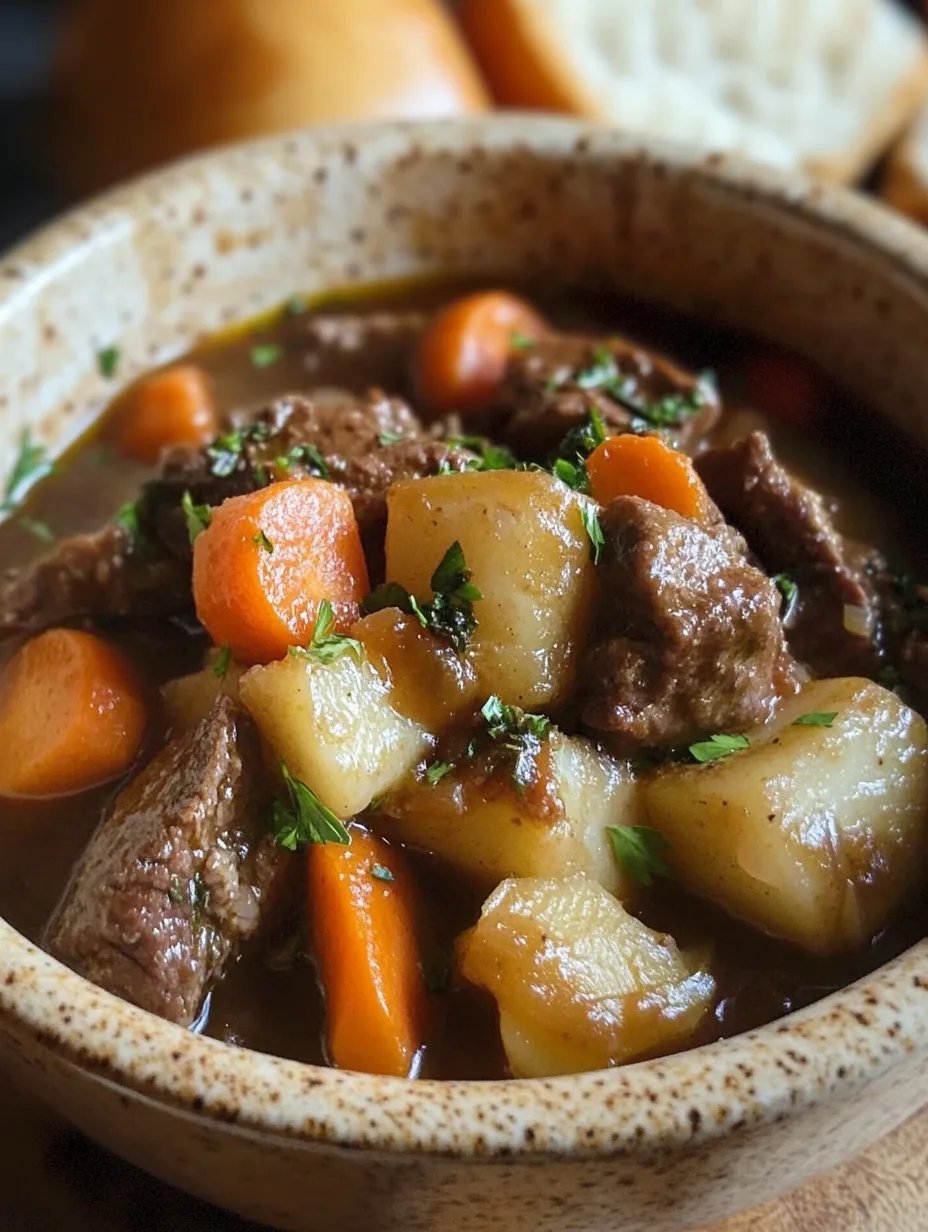 Beef Stew with Carrots & Potatoes