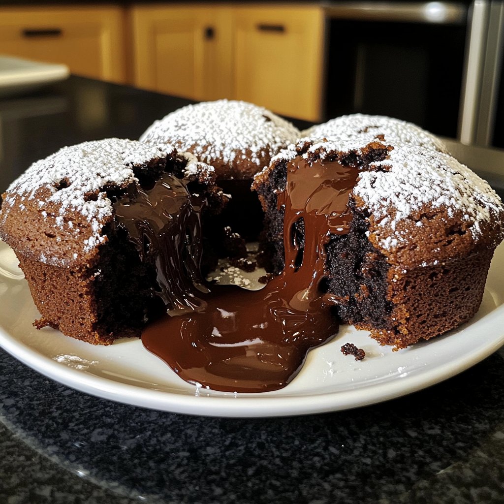 Dark Chocolate Lava Cakes
