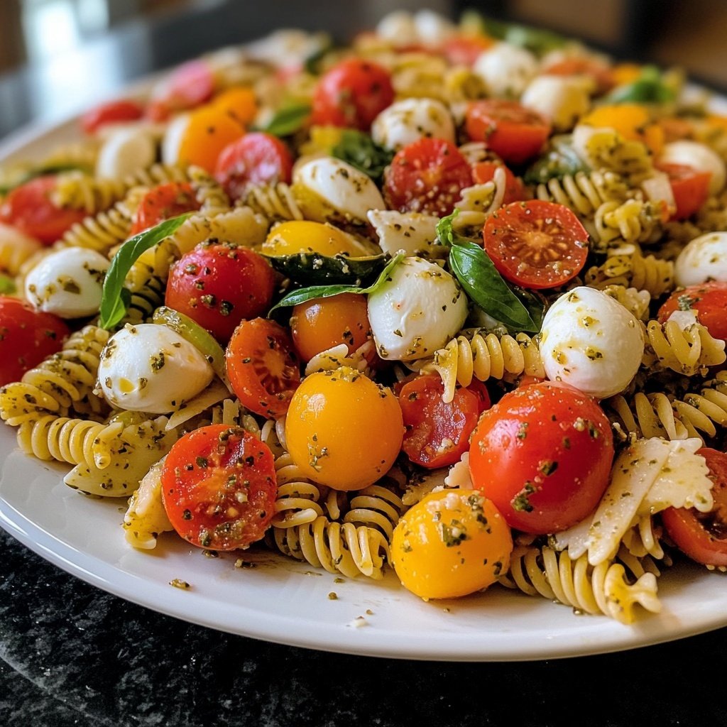 Kid-Friendly Caprese Pasta Salad Lunch