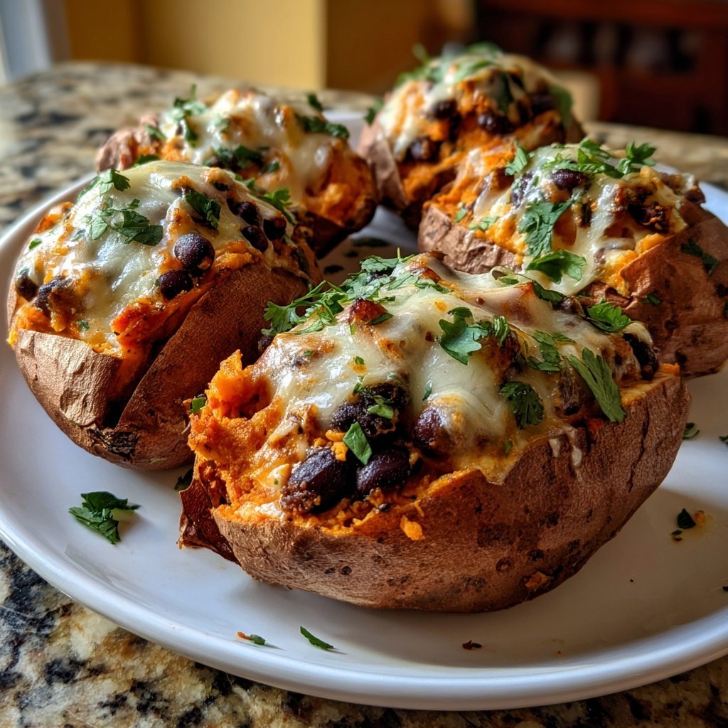 Valentine Dinner Stuffed Sweet Potatoes