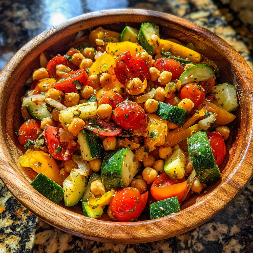 Healthy Dinner Mediterranean Veggie Bowl