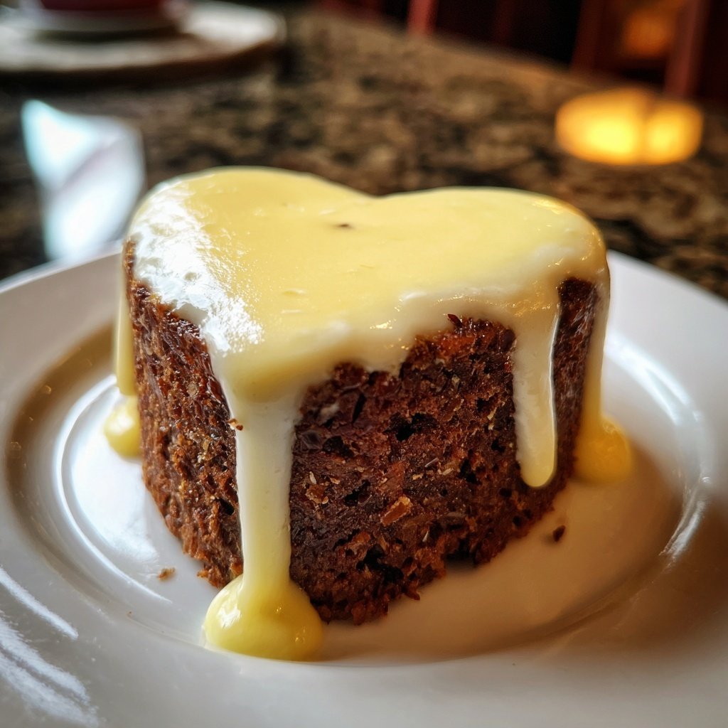 Mini Heart Cake with Lemon Almond Cream
