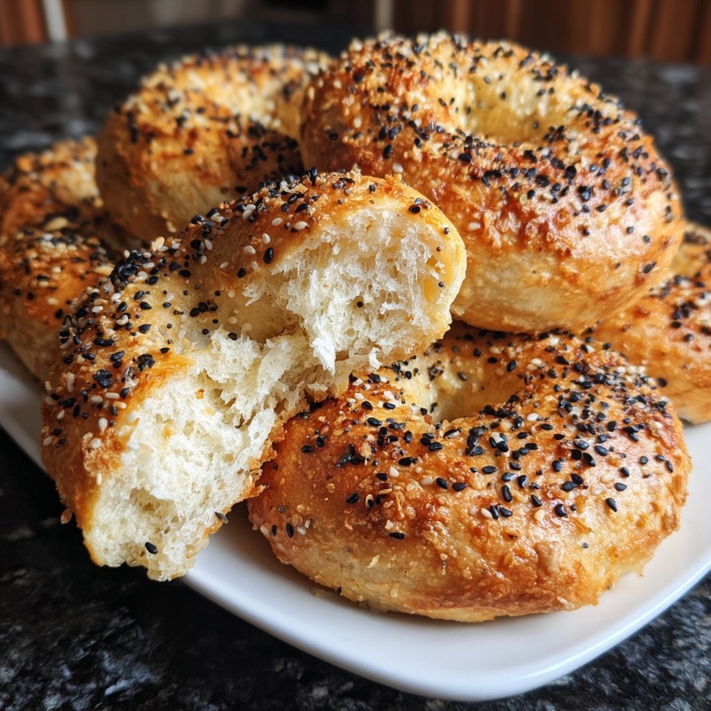 Protein Bagels Boiled And Baked