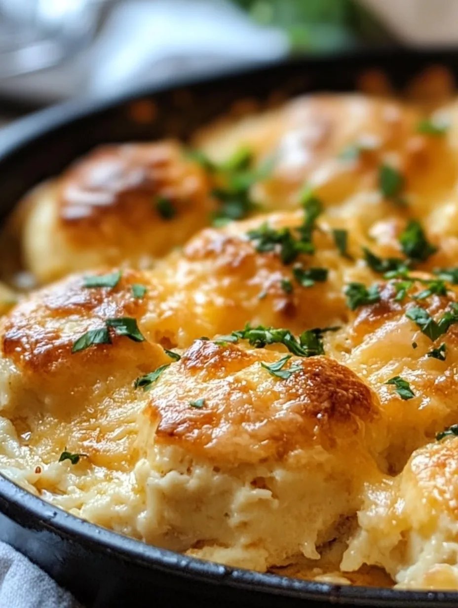 Cheddar Bay Chicken Cobbler