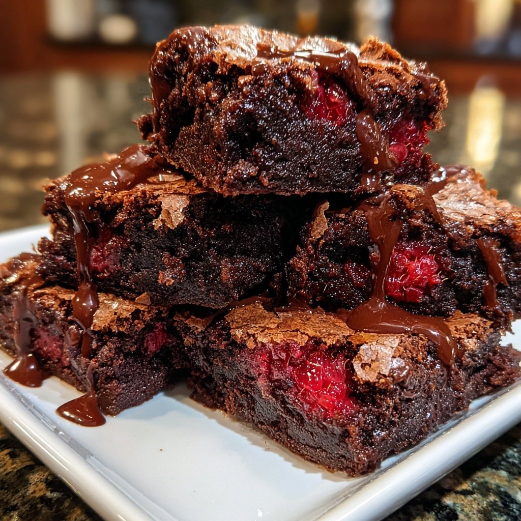 Chocolate Raspberry Brownies